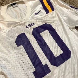 LSU Football Jersey #10 Official Nike M
